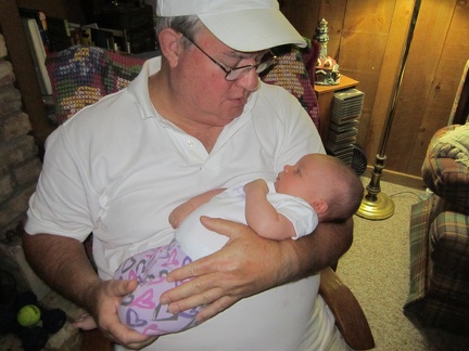 Grandpa Carriere and Baby Greta2